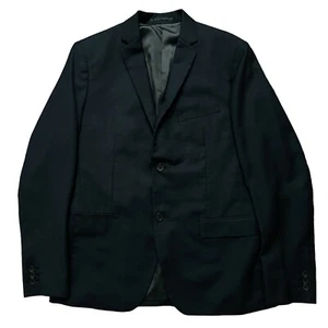 Theory Blazer Jacket Mens Size 40R Sports Coat Single Vented Wool Navy Blue - Picture 1 of 8