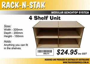 4 Shelf Unit - Rack N Stak - SHELF4 - Picture 1 of 1