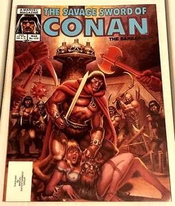 SAVAGE SWORD OF CONAN #122 (1986) HIGH-GRADE! GOOD GIRL/DECAP COVER! NM - Picture 1 of 9