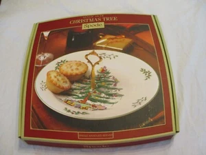 SPODE Christmas Tree / Single Handled Server Tray 10.5" NEW in Box - Picture 1 of 2