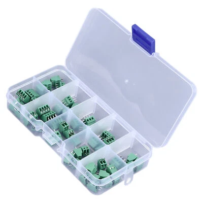 50 X Screw Terminal Connector 2.54mm Pitch 2P 3P 4P PCB Mount Terminal Block Kit - Image 1 of 4