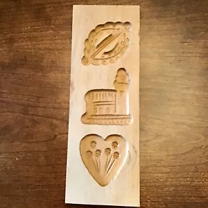 Galleta de madera tallada a mano galleta Speculaas molde vacaciones de Navidad con Alemania - Imagen 1 de 6