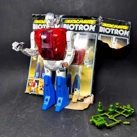 Mego Micronauts Biotron Figure Near Complete w box 1976 - Vintage Cover