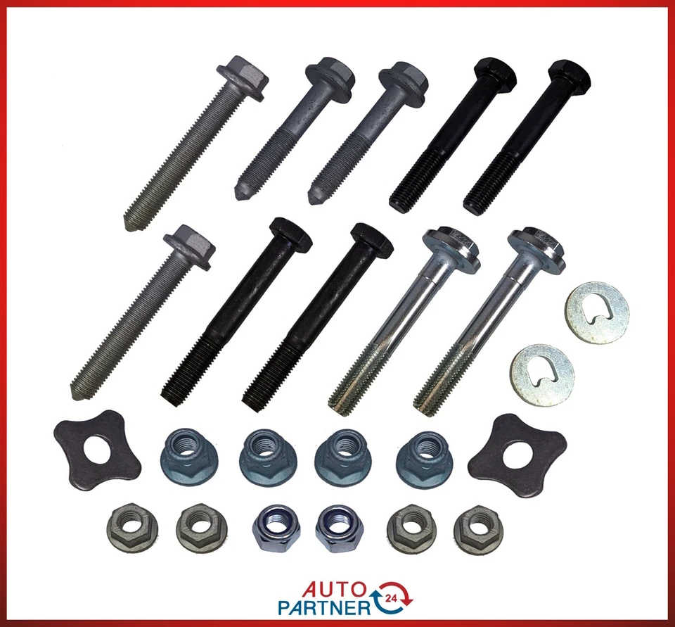 22-Tlg. QUERLENKER+TONNENLAGER Schraubensatz HINTEN passend für BMW 3er E36 - Bild 1 von 1