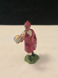 Antique Soldier Blowing A Horn France Lead Toy Figure - Picture 1 of 6