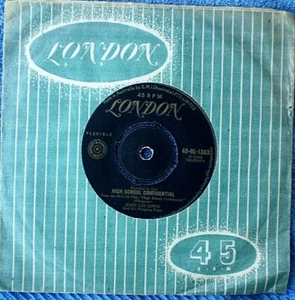 JERRY LEE LEWIS-HIGH SCHOOL CONFIDENTIAL/FOOLS LIKE ME "RARE OZ" 45 RPM - Picture 1 of 2