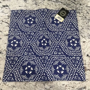 Pillow Cover Surya Designs Global Blues Cotton 18x18 - Picture 1 of 2