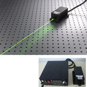 Modulo laser verde laboratorio 532nm 0,8W 1W +TTL/analogico+raffreddamento TEC+alimentatore - Foto 1 di 9