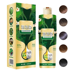 Hair Dye Shampoo Hair Shampoo Instant Hair Dye Herbal Plant Ingredients 200ml - Picture 1 of 15