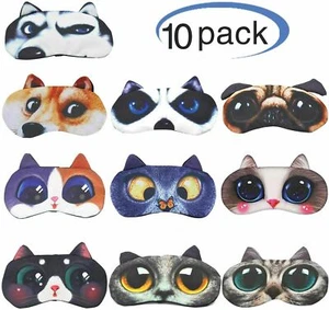 Hycles Funny Sleep Mask Soft Eye Cover Blindfold Mask for Kids Women Men Cute US - Picture 1 of 12