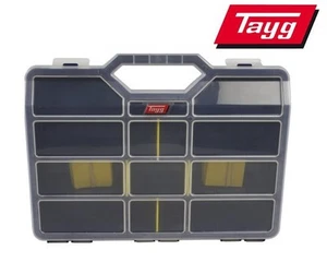 TAYG STORAGE BOX Tool Boxes Organiser Large Blue 26 Compartments Fishing Tackle - Picture 1 of 2