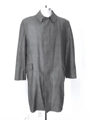 Abrigo Abrigo de Colección Años 60 Paquete de Ratas Larini Gris a Cuadros Piel de Tiburón Cremallera Forro de Piel 42 Foto 1 de 4