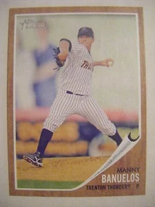 MANNY BANUELOS 2011 RC Topps Heritage Minors baseball card QTY YANKEES BRAVES #4 - Picture 1 of 1
