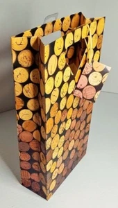 Lot of 10 NEW True Fabrications Wine Cork Gift Bag with cut out handle & Tag - Picture 1 of 5