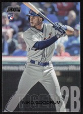 2018 Stadium Club Black Foil #26 Niko Goodrum  RC