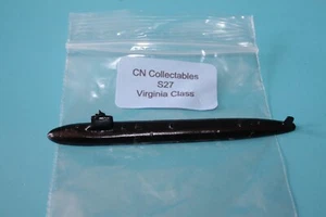 Virginia Class nuclear submarine waterline 1250 scale. painted metal. - Picture 1 of 5