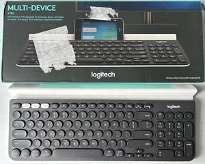 Logitech K780 Multi-Device Wireless Keyboard for Computer, Phone and Tablet- Blk - Picture 1 of 2