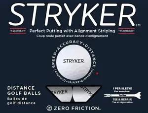 Stryker Distance Golf Balls Zero Friction White (One Dozen) - NEW - Picture 1 of 1