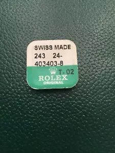 NUEVO Original Rolex Crown 18K YG 24-403403-8 3,9 mm en paquete sellado - Imagen 1 de 5