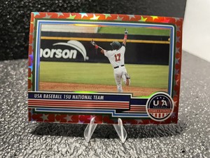 2023 Panini Stars & Stripes Red Prizm USA 15U National Team No. 100  /149
