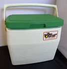 Vintage Oscar by Coleman Big 16 Qt Cooler 5274 USA Green Lid Lunch Box CLEAN 