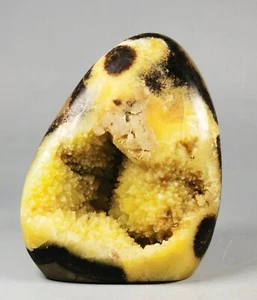 Pulido DRAGÓN SEPTARIO Calcita GEODA ESFERA Standup Madagascar - Imagen 1 de 12