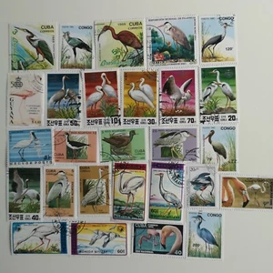 25 Different Wading Birds/Waders Stamps Collection - Flamingos, Herons etc - Picture 1 of 1