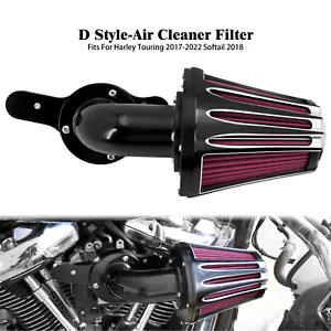 Red Intake Cone Air Filter Cleaner For Harley Touring Road Glide Limited 17-24 - Picture 1 of 10