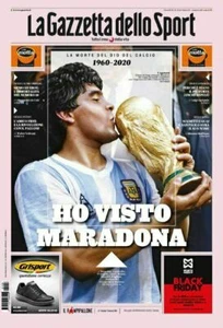 DIEGO ARMANDO MARADONA Giornale Sportivo LA GAZZETTA DELLO SPORT del 26-11-2020 - Picture 1 of 10