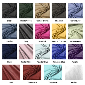 SUEDE FABRIC 225gsm Plain Dress Upholstery Chairs Cushions Soft Curtains 150cm - Picture 1 of 131