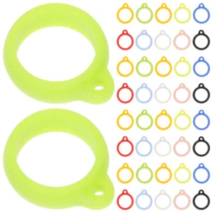 50 Pcs Colorful Rope Anti-loss Silicone Ring Man Anti-lost Lanyard Set Finger - Photo 1/12