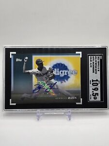 2022 Topps Black and White Baseball KeBryan Hayes Background Color Auto 40/49