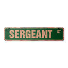 SERGEANT Vintage Street Sign Metal Plastic US Marine Army military soldier