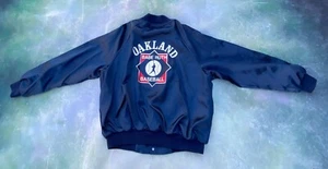 Vintage RARE Oakland Babe Ruth Baseball Men's Satin Bomber Jacket Size XXL. - Picture 1 of 5