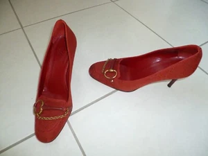 Pumps von GUCCI Gr.38 in dunklem Rot - Bild 1 von 2
