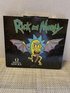 Men's RICK & MORTY 12 Days of SOCKS Advent Calendar Christmas Gift Lot - Picture 1 of 4