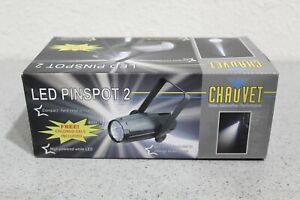 NEW Chauvet LED Pinspot 2 High-Power 3W DJ Club Mirror Ball Spotlight w/RGB Gels
