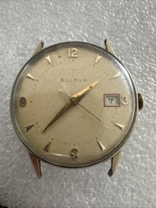 Bulova 10k Gold Filled. Not Running. For Parts Or Repair - Picture 1 of 7