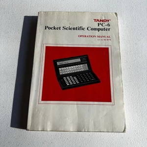 Tandy PC-6 Pocket Scientific Computer Operation Manual Only Paperback | USED - Picture 1 of 9