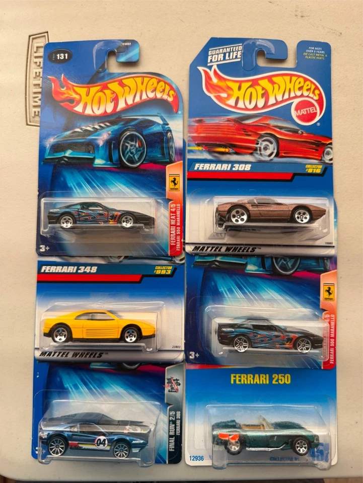 Hot Wheels Ferrari Heat/Collector Series/Final Run Lot of 6 C63 - Image 1 of 1