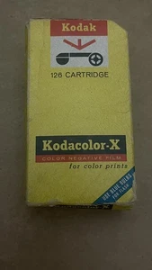 KODAK Kodacolor-X Color Print Film CX 126-12 Cartridge Exp 1968 Unopened Box - Picture 1 of 5