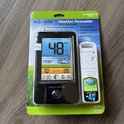 AcuRite Weather Forecaster with Color Display and Wireless Sensor (Sealed) New - Image 1 of 2
