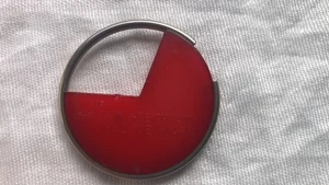 Vintage 1982 Buch + Deichmann Denmark Red Keyring - Picture 1 of 9