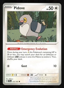 Juego de cartas coleccionables Pokémon Pidove 133/162 regular casi nuevo S&V fuerzas temporales TEF - Imagen 1 de 1