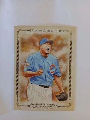 Carlos Zambrano 2009 Topps Allen And Ginter Baseball Highlights #AGHS4 - Image 1 of 2