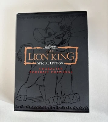 Disney El Rey León Edición Especial 9 Personajes Retrato Dibujos SOLO Foto 1 de 4