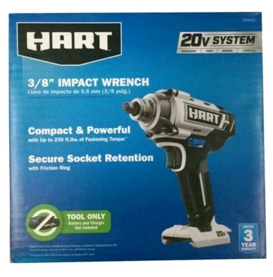 Llave de Impacto HART 20 Voltios Inalámbrica 3/8 Pulgadas (Batería Y CARGADOR No Incluidos) Foto 1 de 4
