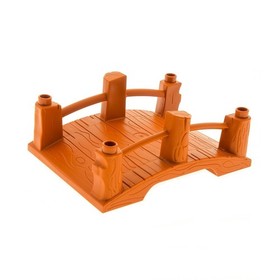 1X Lego Duplo Bridge Dark Orange Light Brown Wood Winnie The Pooh 2987 31291