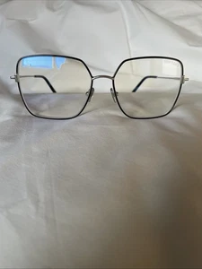 Tom Ford TF5739-B Black Silver Square Eyeglasses Frame New - Picture 1 of 8
