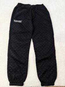 Pleasures gesteppte leichte Nylonhose Large schwarz Freizeitkleidung Activewear - Bild 1 von 10